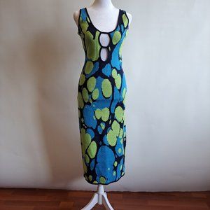 New Women Another Girl Summer Knit Green Blue Dress Size 4